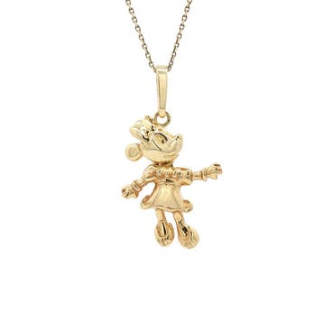 Hanger Minnie Mouse 13 karaat, Verzenden, Zo goed als nieuw