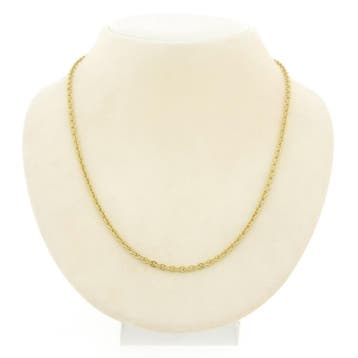 Gouden ankerschakel ketting, Ophalen of Verzenden, Gebruikt, Goud, Goud