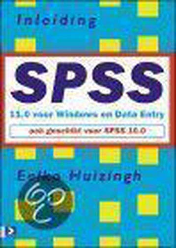Inleiding SPSS 11.0 voor Windows en Data Entry - Huizingh, Verzenden, Gelezen