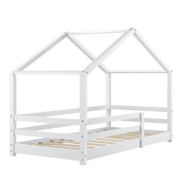 [en.casa] Kinderbed Knätten huisbed met uitvalbeveiliging 70, Verzenden, Nieuw