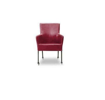 Eetkamerstoel Suske - eetkamerstoelen - Rood, Huis en Inrichting, Nieuw, Rood, Leer