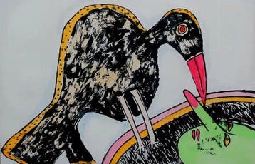 Corneille (1922-2010) - Met aquarel ingekleurde litho: Les