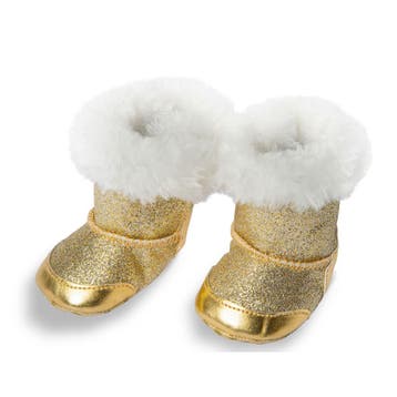 Poppenschoenen Goud, 38-45 cm (Poppen kleertjes & schoenen), Ophalen of Verzenden, Nieuw