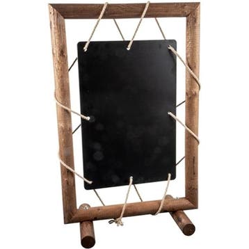 Krijtstoepbord | Hout | Bruin | 800x380x1280(h)mm EMGA, Verzenden, Nieuw in verpakking
