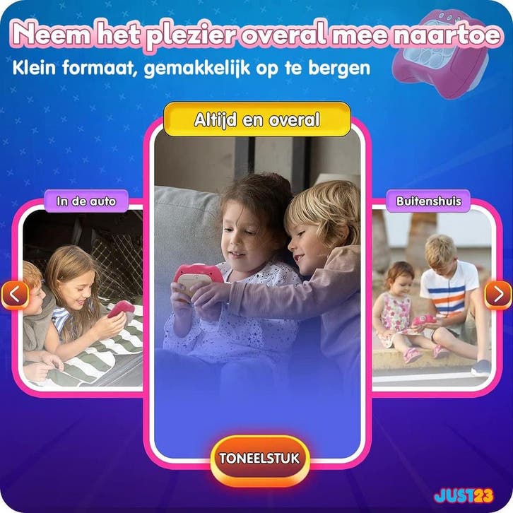JUST23 Pop It Game Quick push - Roze - Pop It Controller, Kinderen en Baby's, Speelgoed | Overig, Zo goed als nieuw, Ophalen of Verzenden