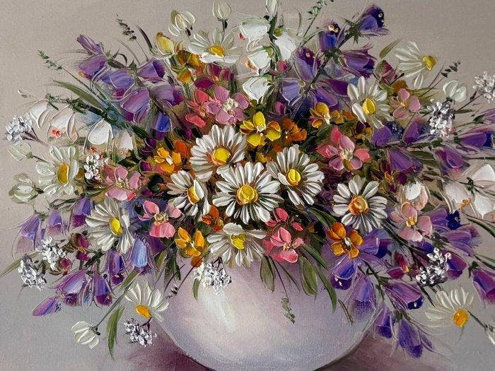 Drozda Nataly (XXI) - Wildflower Symphony, Antiek en Kunst, Kunst | Schilderijen | Klassiek