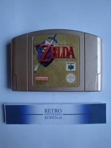 The Legend of Zelda Ocarina of Time (Gold) [Nintendo 64], Spelcomputers en Games, Games | Nintendo 64, Ophalen of Verzenden, Zo goed als nieuw