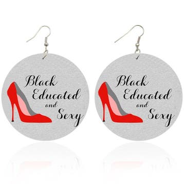 Black Educated and Sexy - Afrikaanse oorbellen, Ophalen of Verzenden, Nieuw
