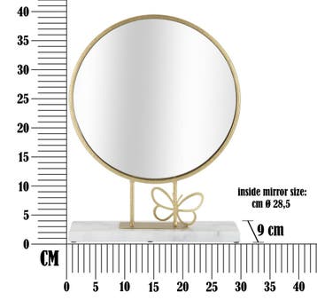 TAFELSPIEGEL VLINDER CM 30X9X39,5, Huis en Inrichting, Woonaccessoires | Spiegels, Ophalen of Verzenden, Nieuw