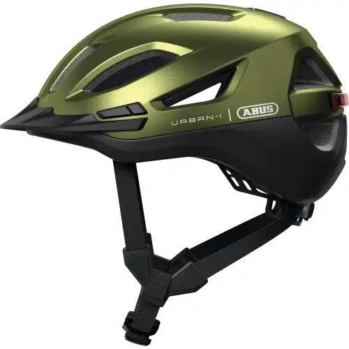 ABUS Abus helm Urban-I 4.0 ACE pepper green S 51-55cm, Fietsen en Brommers, Fietsaccessoires | Fietskleding, Nieuw, Ophalen of Verzenden