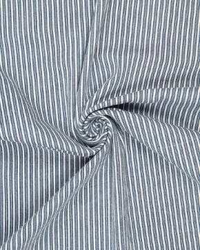 Denim Stretch Dubbele Strepen Blauw, Nieuw, Blauw