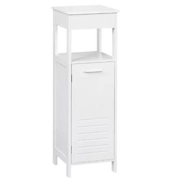 Witte Hoekkast – 4-Laags Smalle Badkamerkast 99 cm, Huis en Inrichting, Verzenden, Nieuw
