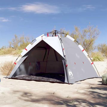 vidaXL Strandtent 3-persoons waterdicht snelontgrendeling, Verzenden, Nieuw, Tot en met 2