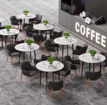 Ronde marmerlook eettafel 80 cm – voor 2 tot 4 personen, Verzenden, Nieuw