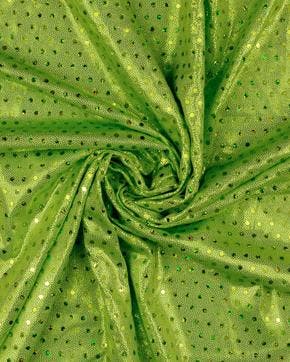 Lycra Folie Stippen Groen, Nieuw, Groen