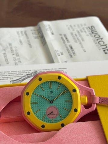 Swatch Royal Pop - Swatch × Audemars Piguet OTG ROZ - na, Nieuw