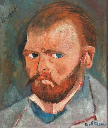 Italiaanse school (XX) - Da Vincent, Autoritratto, Antiek en Kunst