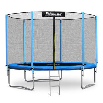 Trampoline 244cm Blauw | Veiligheidsnet & Ladder | Nieuw..., Ophalen of Verzenden, Nieuw