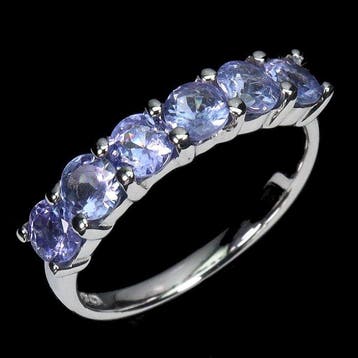 925 zilver - Tansanit - Ring