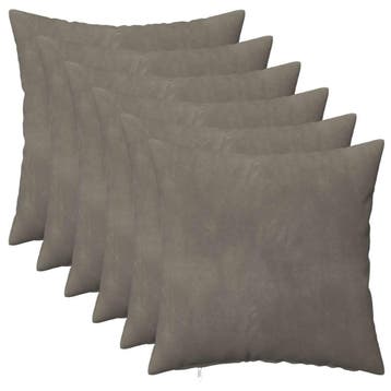 vidaXL Kussensloop 6 pcs HEERLEN Lichtgrijs 45 x 45 cm, Verzenden, Nieuw