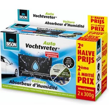 Vochtvreter auto | Bison | 2 stuks (Herbruikbaar, 300 gram), Witgoed en Apparatuur, Luchtbehandelingsapparatuur, Verzenden, Nieuw