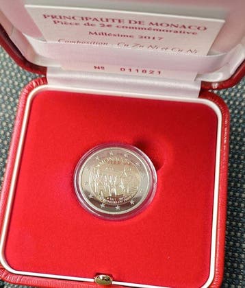 Monaco. 2 Euro 2017 Carabiniers Proof