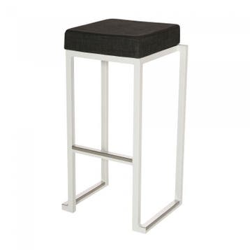 Barkruk Kubo Smart Bar Alu | Aluminium/Linnen | Wit/Antra..., Verzenden, Nieuw in verpakking