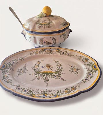 Tureen - Aardewerk - Faïencerie d’Art d’Angoul, Antiek en Kunst