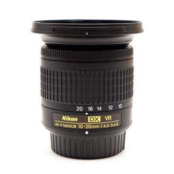 Nikon 10-20mm F4.5-5.6G VR AF-P DX Nikkor F-Mount (Occasion), Ophalen of Verzenden, Zo goed als nieuw, Nikon F-mount, Zonnekap