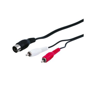 DIN naar Tulp kabel | M  M | Goobay | 20 cm, Verzenden, Nieuw