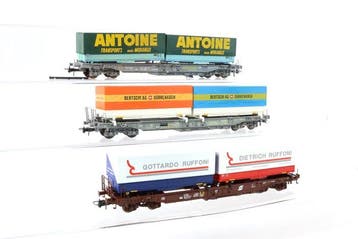 Roco H0 - 46364/46365/46379 - Modeltrein goederenwagon (3) -, Nieuw