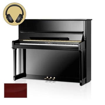 Schimmel Konzert K125 T TwinTone MP messing silent piano, Nieuw, Bruin, Piano