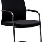 Euroseats vergaderstoel Helsinki, zwart - chroom ES DS Nieuw, Huis en Inrichting, Stoelen, Zwart, Nieuw, Ophalen of Verzenden