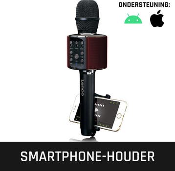 Karaoke Microfoon – met Bluetooth - Zwart – Lenco - BMC-090B, Verzenden, Zo goed als nieuw