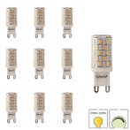 Set van 10 LED lampen G9 | 230 volt | 4 watt dimbaar | Dim, Huis en Inrichting, Lampen | Losse lampen, Verzenden, Nieuw, Bipin of Steekvoet