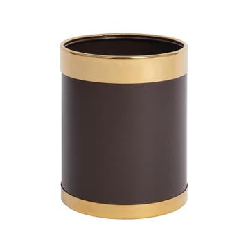 Afvalbak | Metaal (Bruin/Goud) | 10.2L | Open |, Verzenden, Nieuw in verpakking