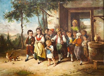 European school, late 18th century - The Children’s Wedding