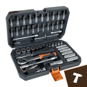 Bigstren Professionele 56-delige 1/4 doppenset met CrV ge..., Ophalen of Verzenden, Nieuw