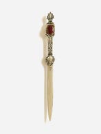 Briefopener - .800 zilver, karneool