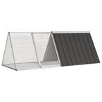 vidaXL Konijnenhok 201,5x80,5x71 cm gegalvaniseerd staal, Verzenden, Nieuw