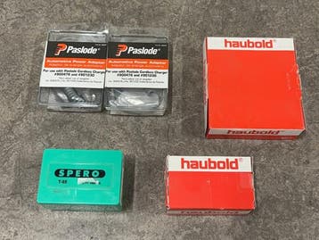 Veiling - Haubold en Paslode bevestigingsmateriaal set 5-del, Nieuw