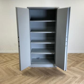 brandwerende kluis / kast 4 legborden + sleutel  196x95x55, Ophalen of Verzenden, Gebruikt