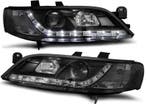 Koplampen Opel Vectra B 99-02 Devil Eyes real DRL LED Zwart, Ophalen of Verzenden, Nieuw