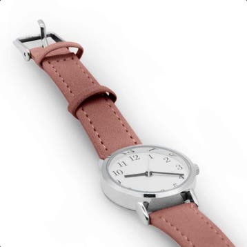 Tyme Santorini Dames Horloge 27mm Wit/Roze - Horloges voor, Ophalen of Verzenden, Zo goed als nieuw
