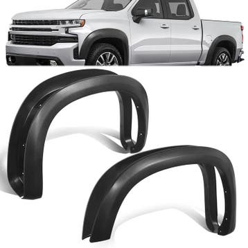 ABS Scherm Verbreders Flat Black Chevrolet Silverado, Auto-onderdelen, Ophalen of Verzenden, Nieuw, Chevrolet, Spatbord