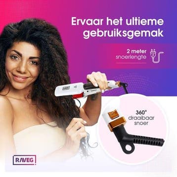 RAVEG Steampod+ Stoomstijltang nu als duurzaam tweedekansje, Ophalen of Verzenden, Zo goed als nieuw