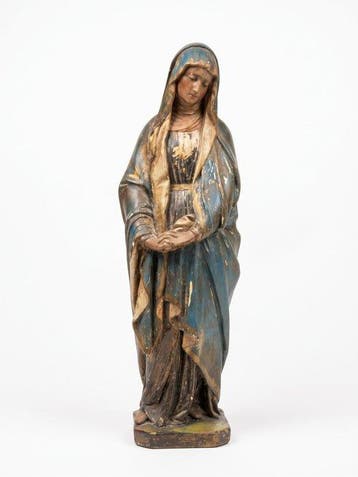 Beeld, Mater Dolorosa - 51 cm - Aardewerk