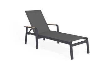 Suns Tutti ligbed matt royal grey/dark grey met teak, Ophalen of Verzenden, Nieuw
