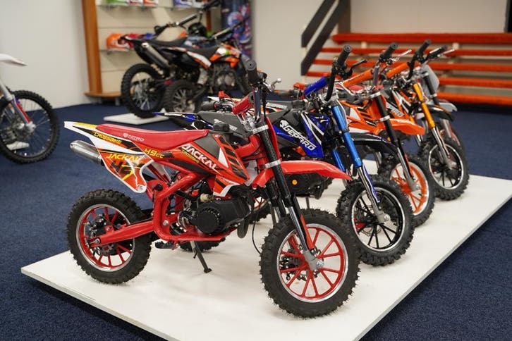 minibike minicrosser mini dirtbike pocket 49cc OF elektrisch, Fietsen en Brommers, Minibikes, Midibikes en Pitbikes, Dirtbike