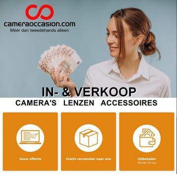In- en verkoop fotoapparatuur: Canon Nikon Sony Leica etc., Zo goed als nieuw